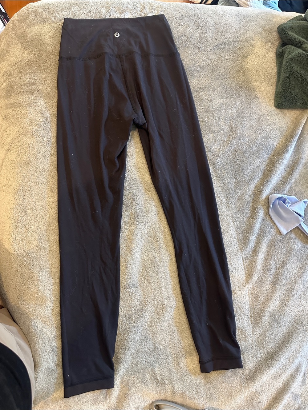 lululemon athletica Black High-Waist Leggings with drawstring